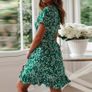 Women boho floral print dress Image 3