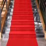 Red Carpet Runner Rug for Party 55gsm Thickness with 1 Piece Carpet Tape for Wedding Christmas Xmas Christmas Outdoor Accessories, Wedding Party Hallway Rug(2.6 x 60 Feet) Image 3