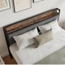 King Size Bed Frame with Wooden Storage Image 2