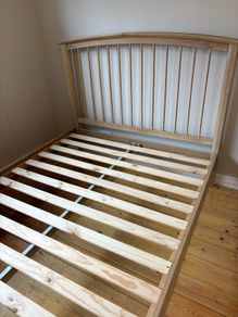 solid oak bed frame