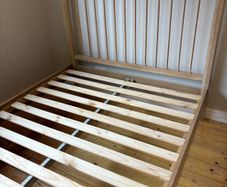 solid oak bed frame