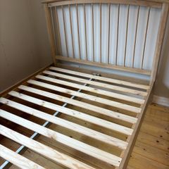 solid oak bed frame