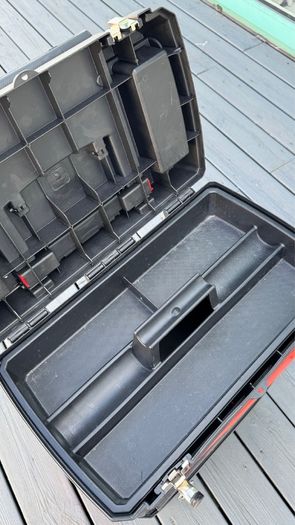 Black and decker tool box on wheels