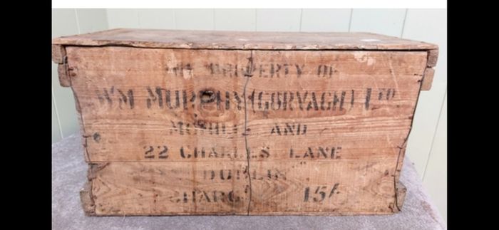 Vintage Wooden Egg Crate WM Murphy Gorvagh, Mohill & Dublin
