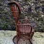 Mid-century italian bamboo & rattan Biancamano lounge chair by Lio Carminati & Gio Ponti Image 2