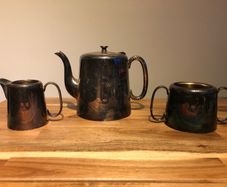 J.M.Co 2PT Silver Plated Tea Set