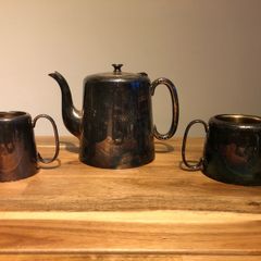 J.M.Co 2PT Silver Plated Tea Set