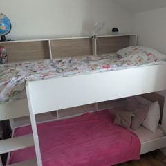 Bunk Bed with shelf storage