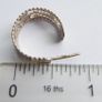 Vintage Sterling Silver Filigree Hoop Earrings Image 9