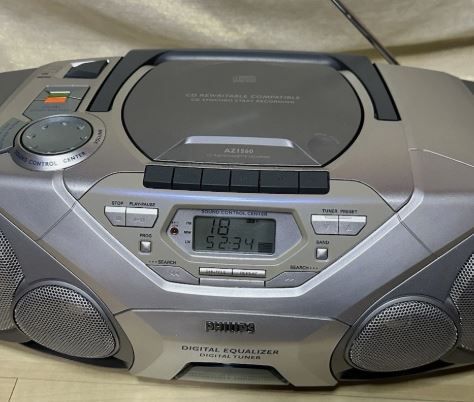 From 1999 Phillips AZ1560 - CD / Radio / Cassette Recorder / Surround Sound Boombox.