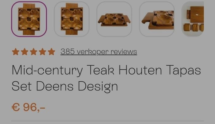 tapas set mid century