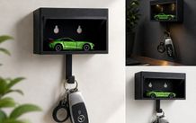 Car Garage Key Holder Wall Mounted Display