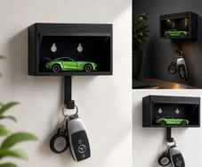 Car Garage Key Holder Wall Mounted Display