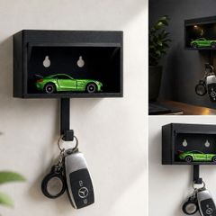 Car Garage Key Holder Wall Mounted Display