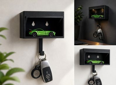 Car Garage Key Holder Wall Mounted Display