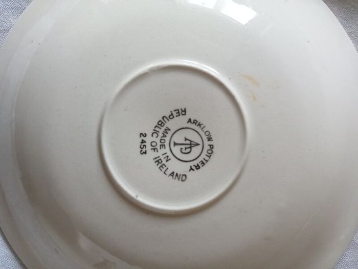 Rare Arklow Pottery saucers pattern 2453