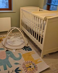 Baby Elegance Sonja Convertible Cot Bed with Changing Table, Mattress & Changing Mat