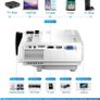 Mini Projector Portable video-projector,55000 Hours Multimedia Home Theater movie Projector,Compatible with TV Stick,Full HD 1080P HDMI,VGA,USB,AV,laptop,iphone,Android Smartphone Image 5