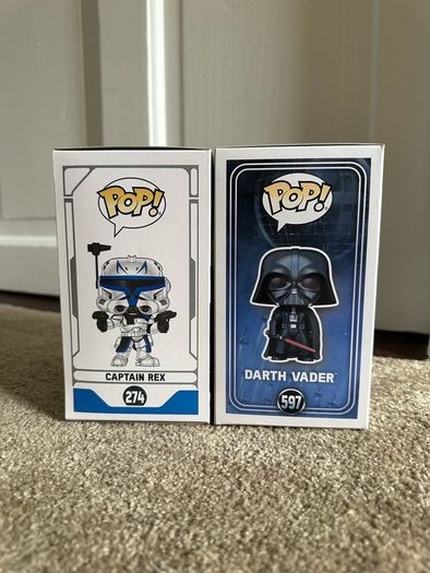 Star Wars Funko Pop Bundle | Captain Rex #274 2018 Fall Convention Exclusive + Darth Vader #597