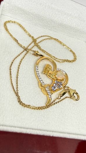 Silver Mermaid in Heart Pendant by Harry Ivens