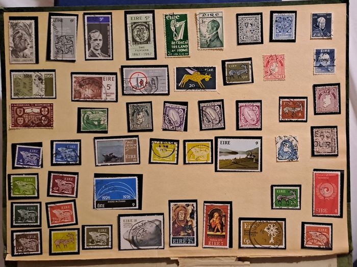 47 Irish stamps from the 1920's