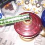 3 Beautiful Old 2 Blue, 1 Red Glass Oil Lamps, Postage Available, Image 8