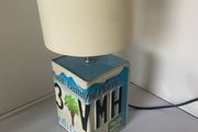 US Reg Plate table lamp