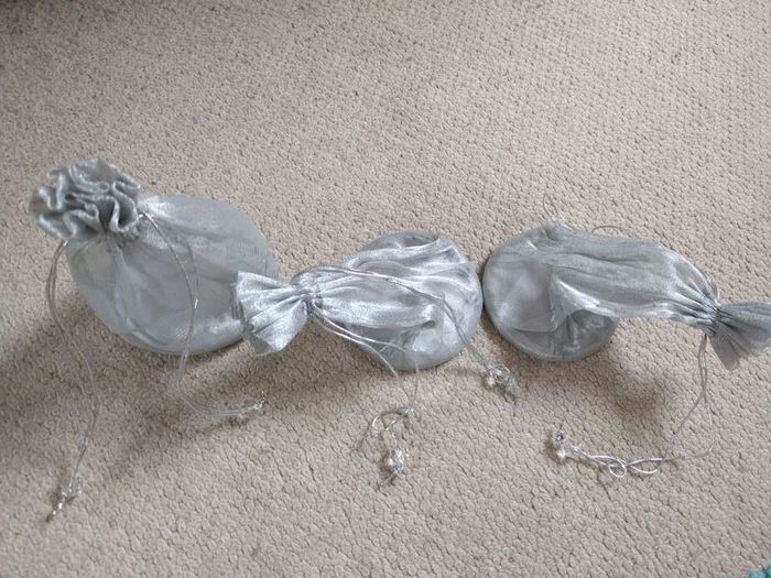 Silver gift bags