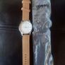 Nice New man's watch. Brown strap. Image 2