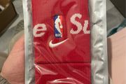 Supreme NBA red wristbands