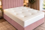 New pink 4ft6 Double base headboard and mattress