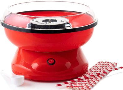 Cotton Candy Floss Maker| 500W Red Colour | Candy Floss Retro Style Machine| Non Stick Bowl for Birthdays Parties Celebrations| Quick and Simple to Use (FREE POSTAGE)