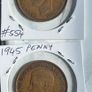 British Pennies 1940, 1944, 1945, 1947 Image 2