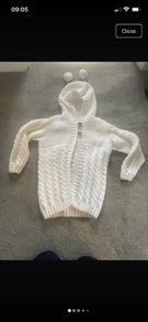 hand knitted cardigan
