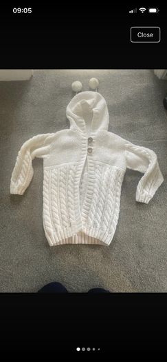 hand knitted cardigan