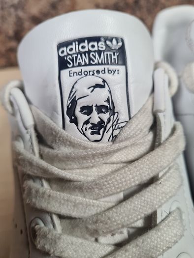 ADIDAS STAN SMITH trainers white navy Size UK 6 EU 39 boys girls men womens