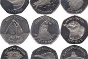 Falkland Islands Penguin 9 Coins 50 Pence 2 Sets UNC
