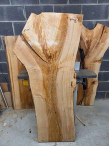 Live Edge Ash Slab - Kiln Dried