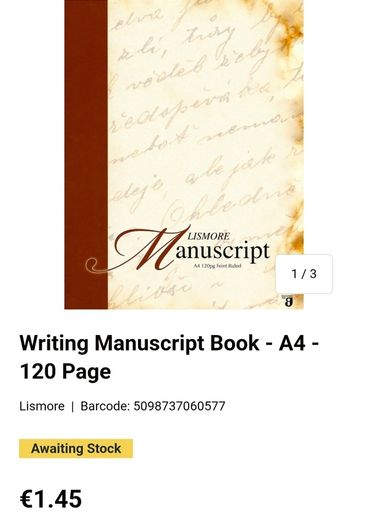 Only 1 Euro Each Or All 5 For Only 4 Euro!! - Brand New Manuscripts