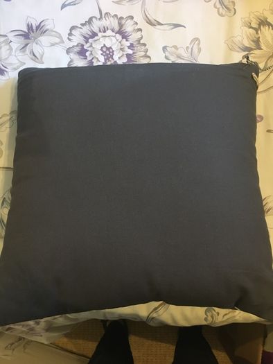 Stylish grey & white spotty cushion NEW
