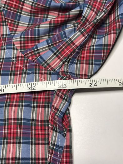 Uniqlo Mens Size Large Red Check Pattern Long Sleeve Shirt