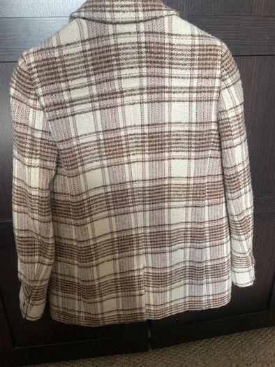 Sezane wool/cotton check Blazer