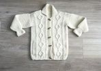 Hand knit cardigan 6/8y