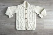 Hand knit  cardigan 6-8y