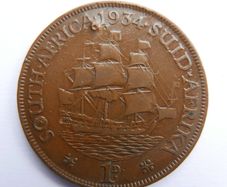 South Africa 1 Penny 1934