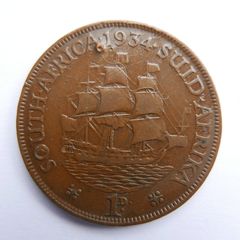 South Africa 1 Penny 1934