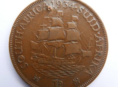 South Africa 1 Penny 1934