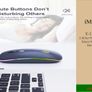 Wireless RGB LED Mice Mouse 2.4G/ Bluetooth Mouse with Rechargeable Battery(OUT OF STOCK) Image 8