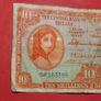 Irish 1962 Lavery ten shilling banknote in used condition Image 2