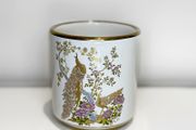Neofitou Handcrafted Ceramic Cylindrical Tumbler with 24k gold plated rim